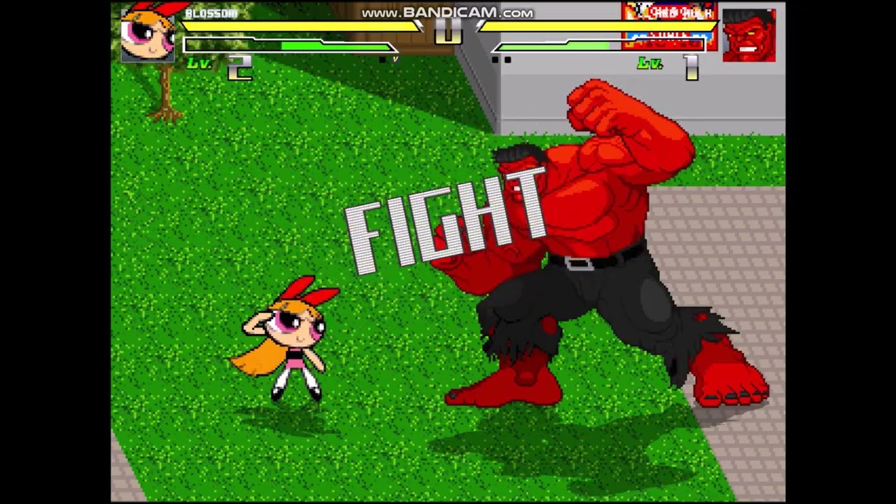 MUGEN ULTIMATE ALL-STAR Z: BLOSSOM VS RED HULK