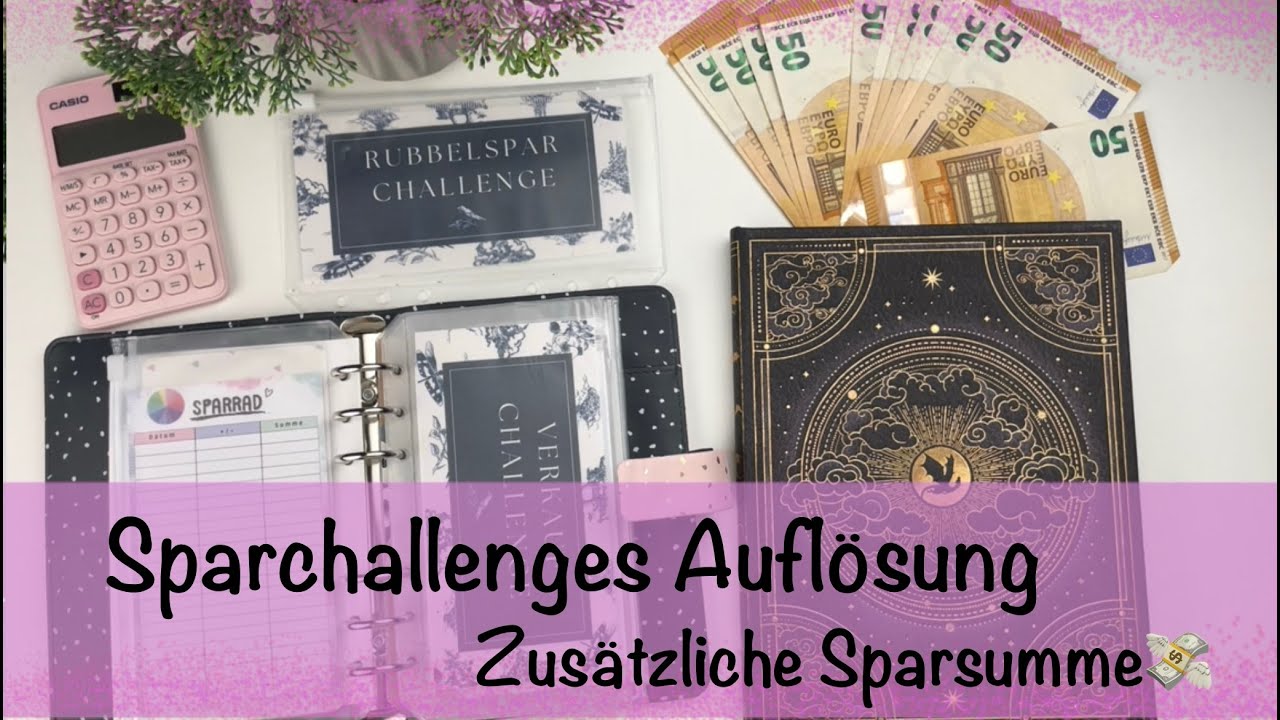 Sparchallenges  aufgel&ouml;st ! meine zus&auml;tzliche Sparsumme aus 2025