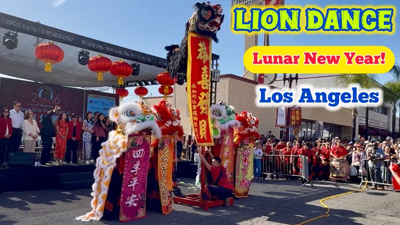 ［FULL］ Immortals Traditional Lion Dance 仙樂醒獅團｜Lunar New Year 2026 @ Monterey Park, CA