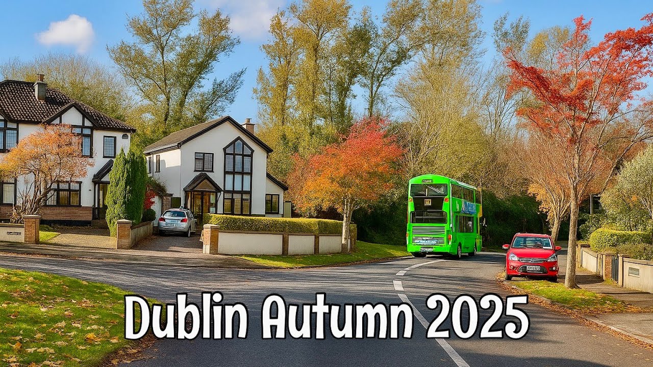 4K Autumn driving tour Dublin Ireland 2025 | Tallaght to Ballyfermot | Dash Cam Ireland | UHD 60FPS