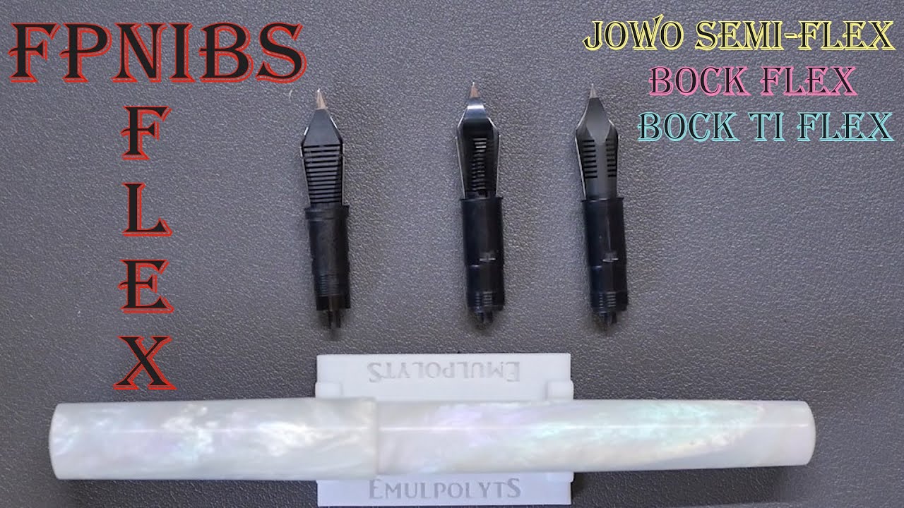 Plumes Flex Jowo/Bock en acier, Bock Flex en Titane avec FPNibs Hack