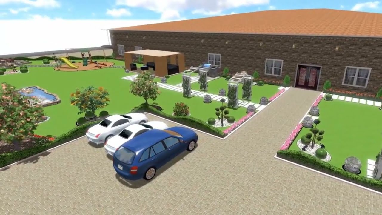 تصميم حديقة منزل باستخدام البرنامج الرائع Real time landscape