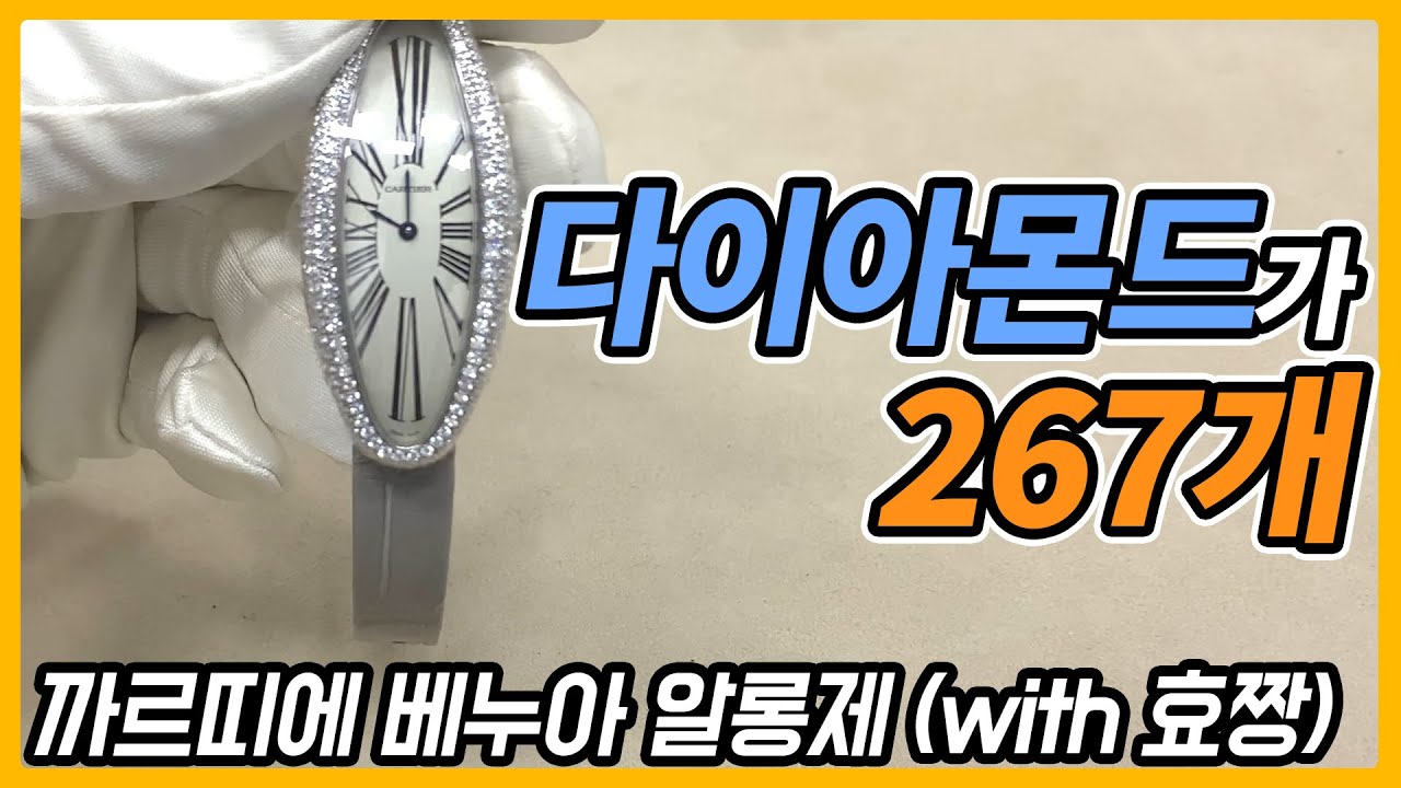 [시계 #181] 역시 까르띠에 다이아를 267개 박아버림 ㄷㄷㄷ (까르띠에 베누아 알롱제) - 온리뷰(OnReview)