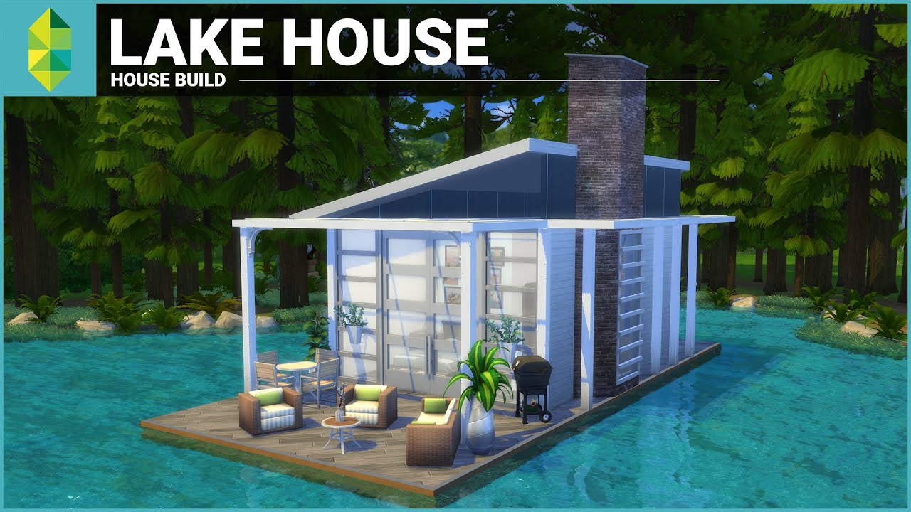 The Sims 4 House Building - Lake House (Tiny 4x6 Grid)