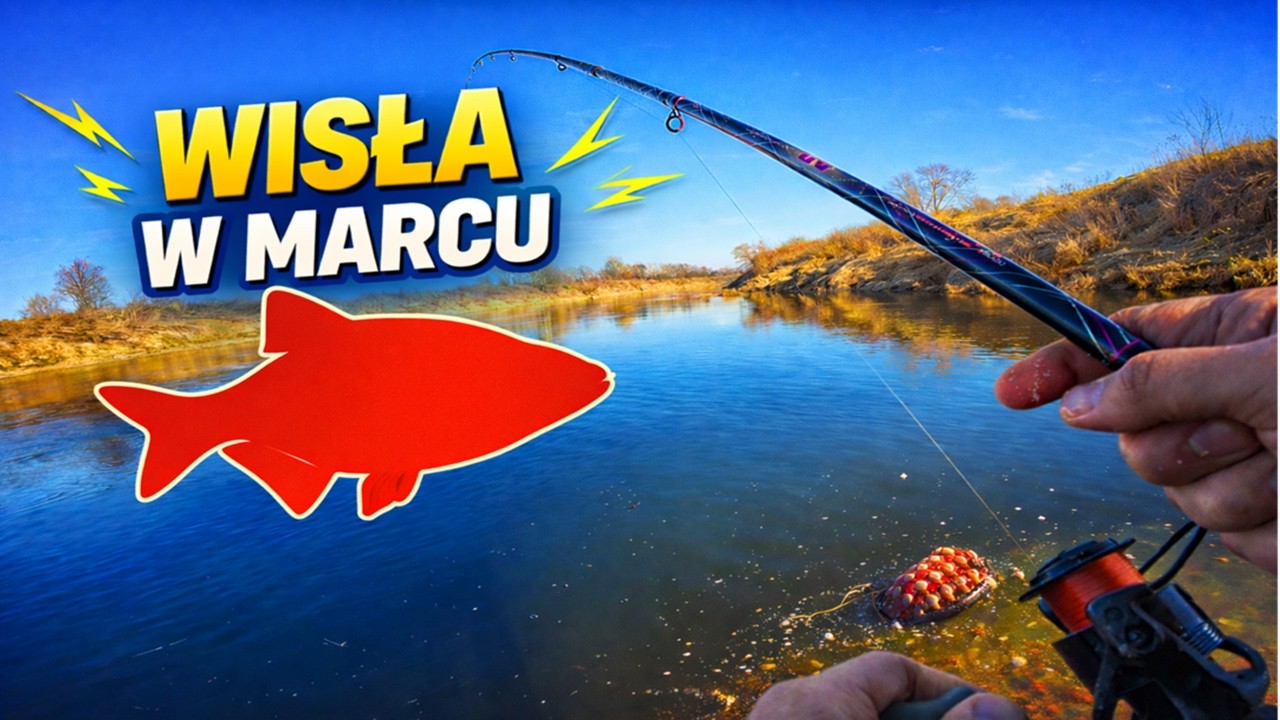 Pierwsza ryba w tym roku! Feeder na Wiśle w Krakowie