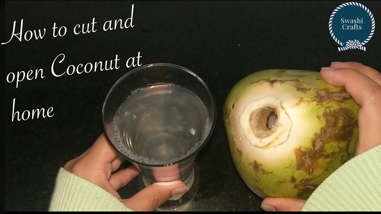 How to Properly Open a Fresh Young Green Organic Coconut!