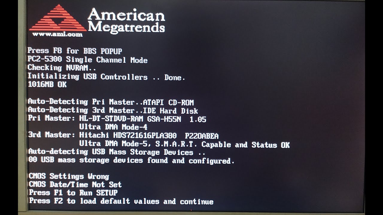 How To Remove American Megatrends Error || How To Replace CMOS Battery .