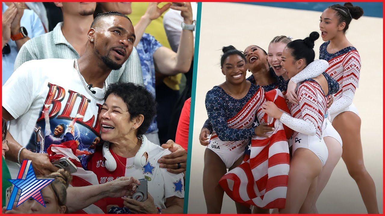 Simone Biles' Husband & USA Gymnasts' Families Celebrate Gold Medal Win At 2024 Paris Olympics
