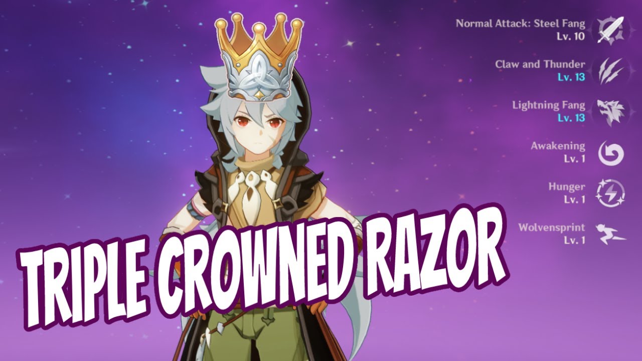 Triple Crowned C6 Razor Showcase | Genshin Impact