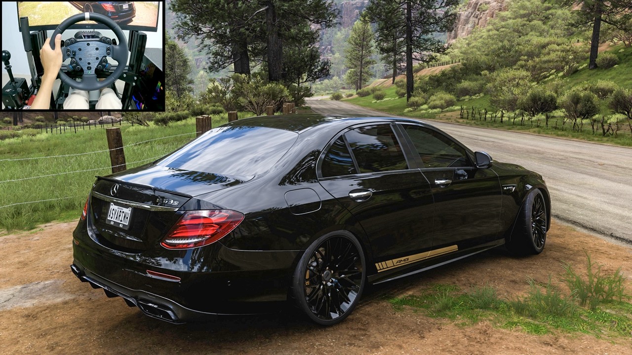 Mercedes AMG E63 S - Forza Horizon 5 | Logitech RS50 gameplay