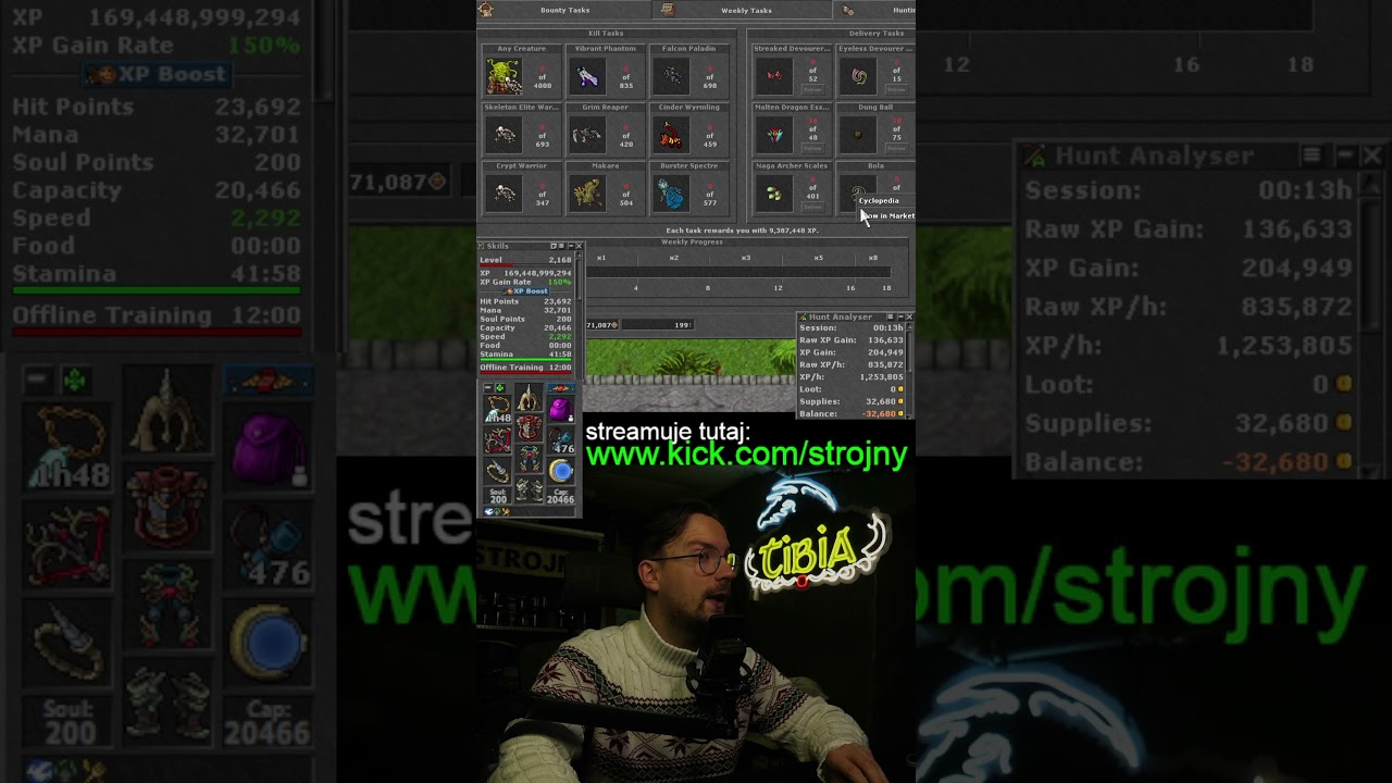 MAM NAJŁATWIEJSZE MASTER WEEKLY TASKI DO SOLO GRY! #tibia