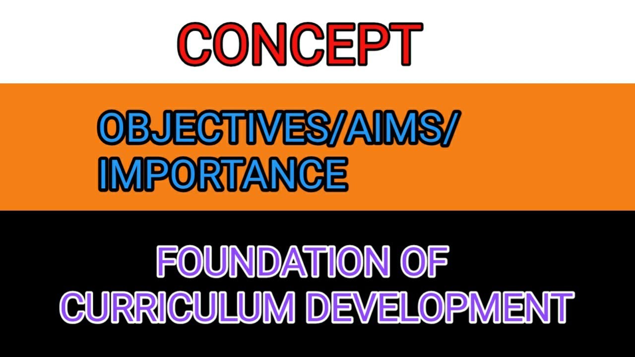 Concept, objectives/aims/importance of curriculum.. Foundation of curriculum development Hindi notes