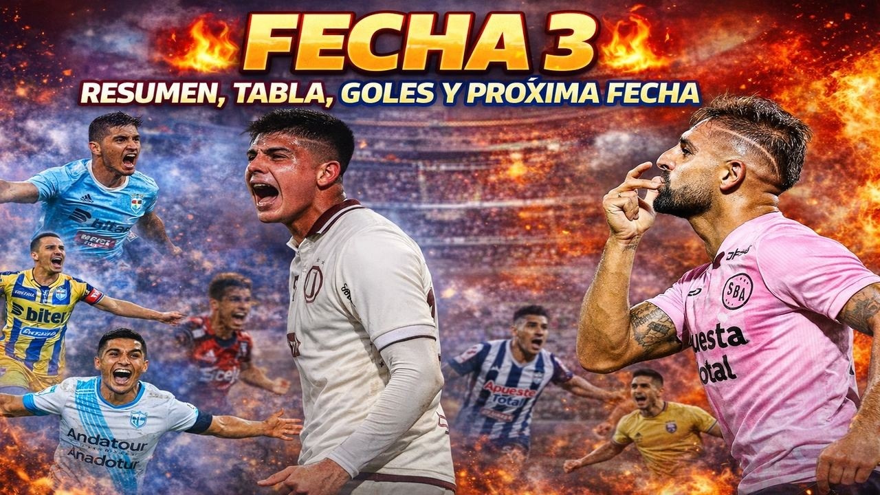 Fecha 3 tabla del futbol peruano