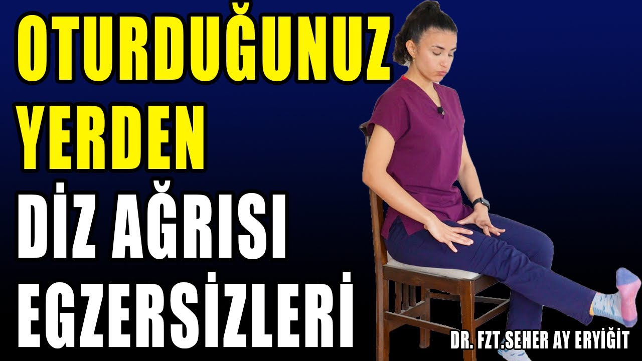 OTURDUĞUNUZ YERDEN DİZ AĞRISI EGZERSİZLERİ #aktifizyo #dizkireçlenmesi #dizağrısı #kıkırdakhasarı