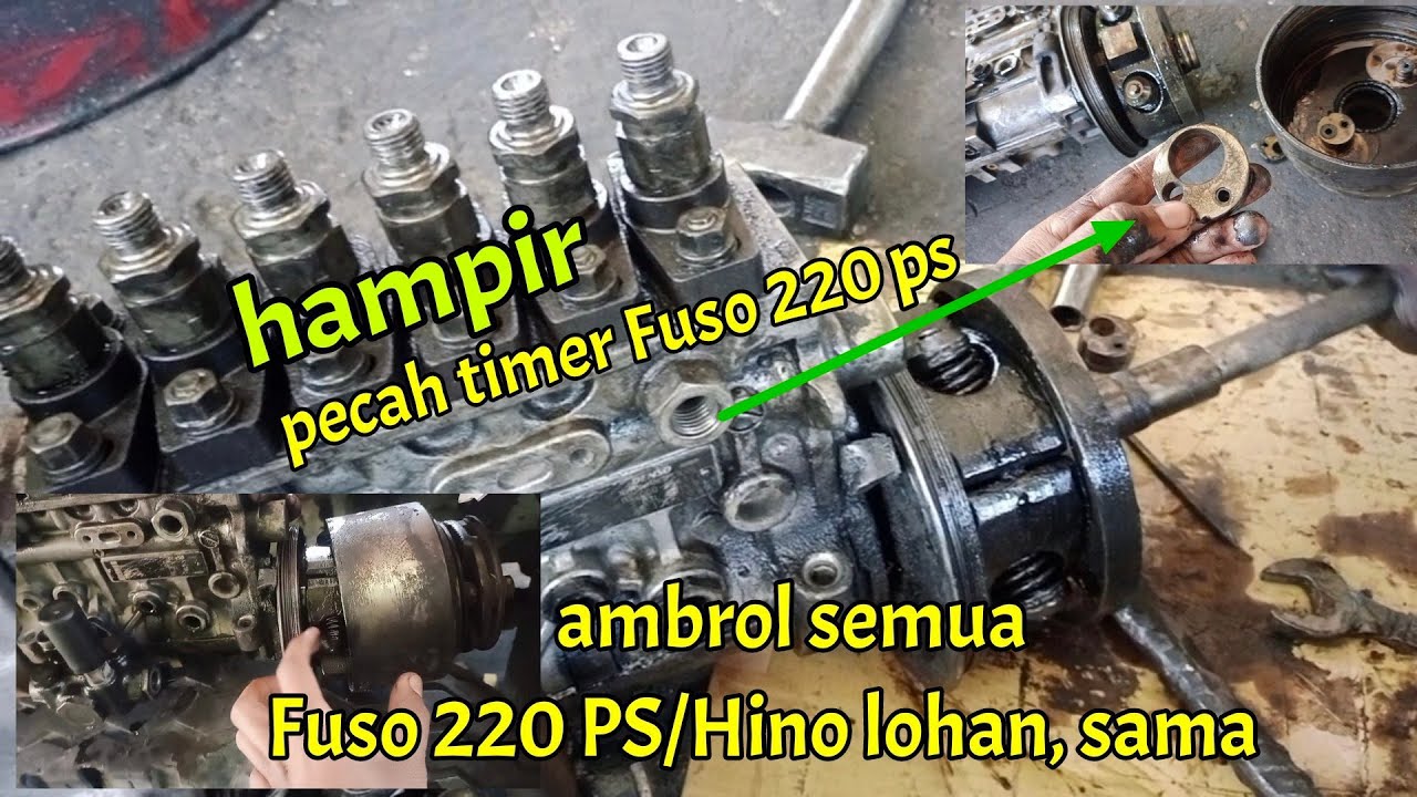 bunyi mesin klatak klatak di bagian timer Bospom Fuso 220 PS / Hino lohan 500 tetap sama