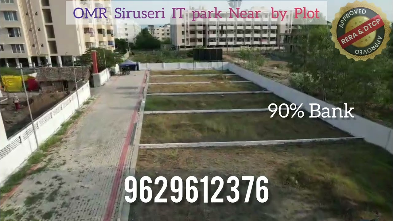 omr Siruseri IT park near by plot @ Navalur ✨