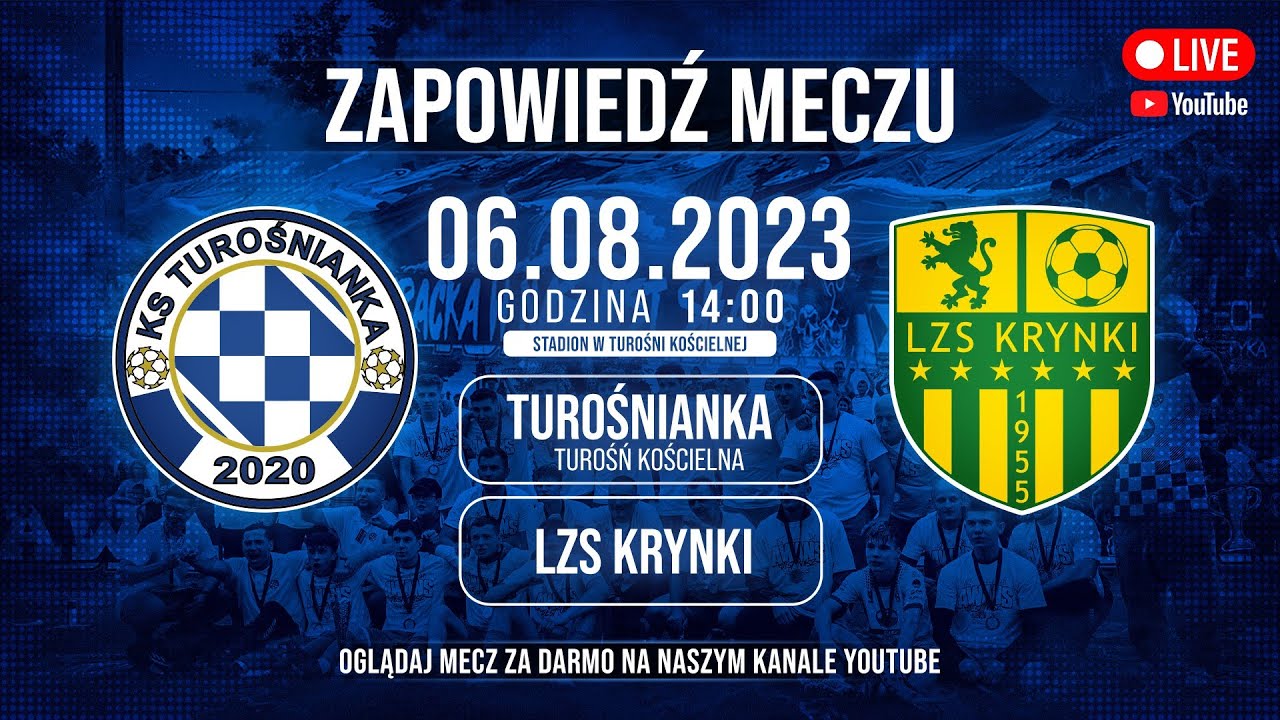 Turośnianka Turośń Kościelna VS LZS Krynki| 1 Kolejka Podlaskiej Klasy Okręgowej