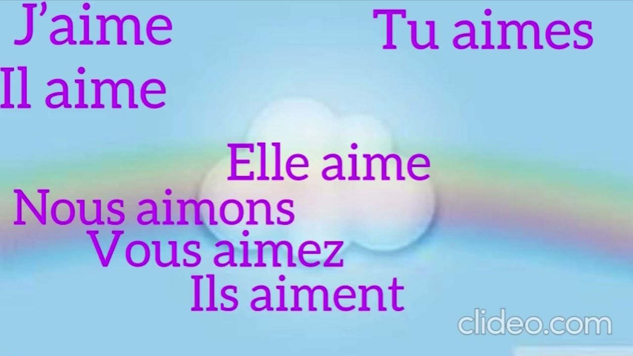 Le verbe aimer en chanson