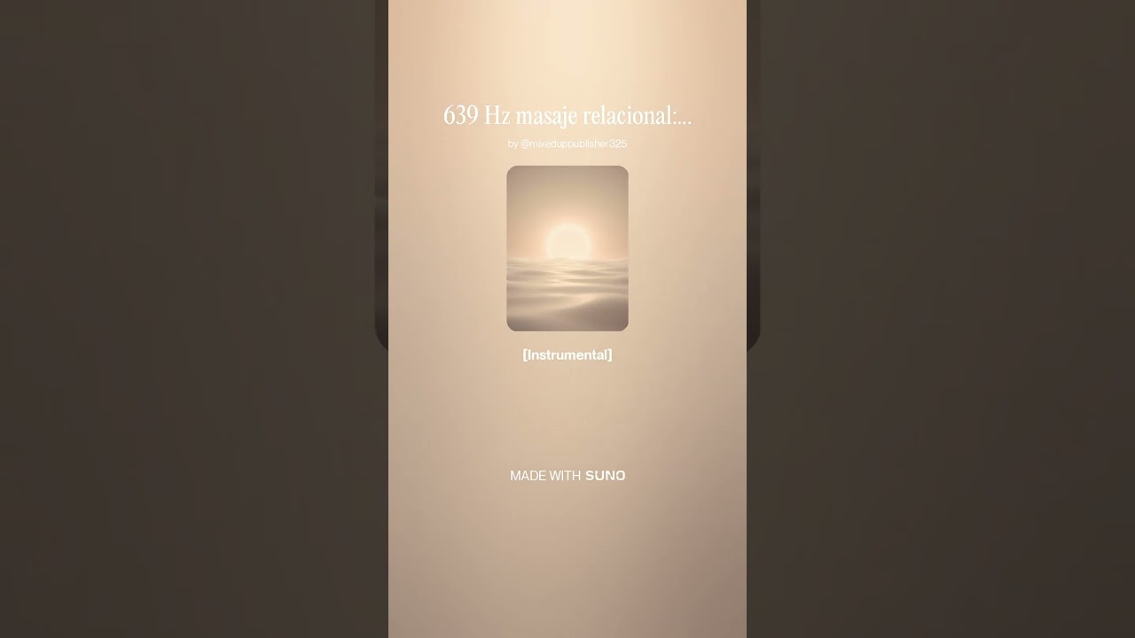 Masaje Relacional 639 Hz · Pop Ambiental Nueva Era · Música SIN derechos de autor