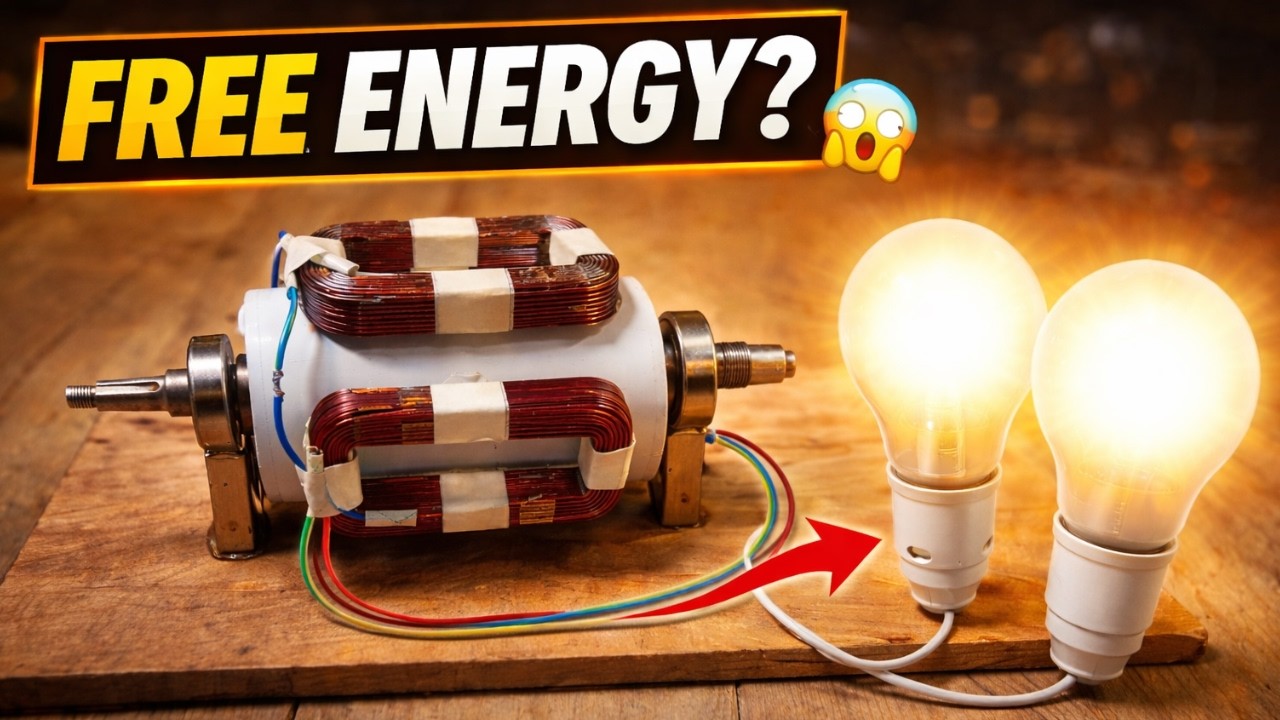 Free Energy Generator 220V with Armature  Build It Yourself Today!