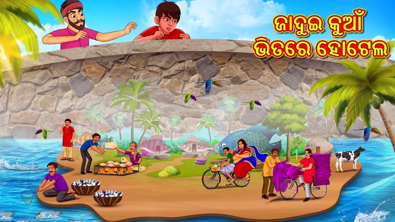ଜାଦୁଇ କୁଆଁ ଭିତରେ ହୋଟେଲ | New Odia Stories | ଓଡିଆ କାହାଣୀ | Gapa Odia Stories | Stories in Odia