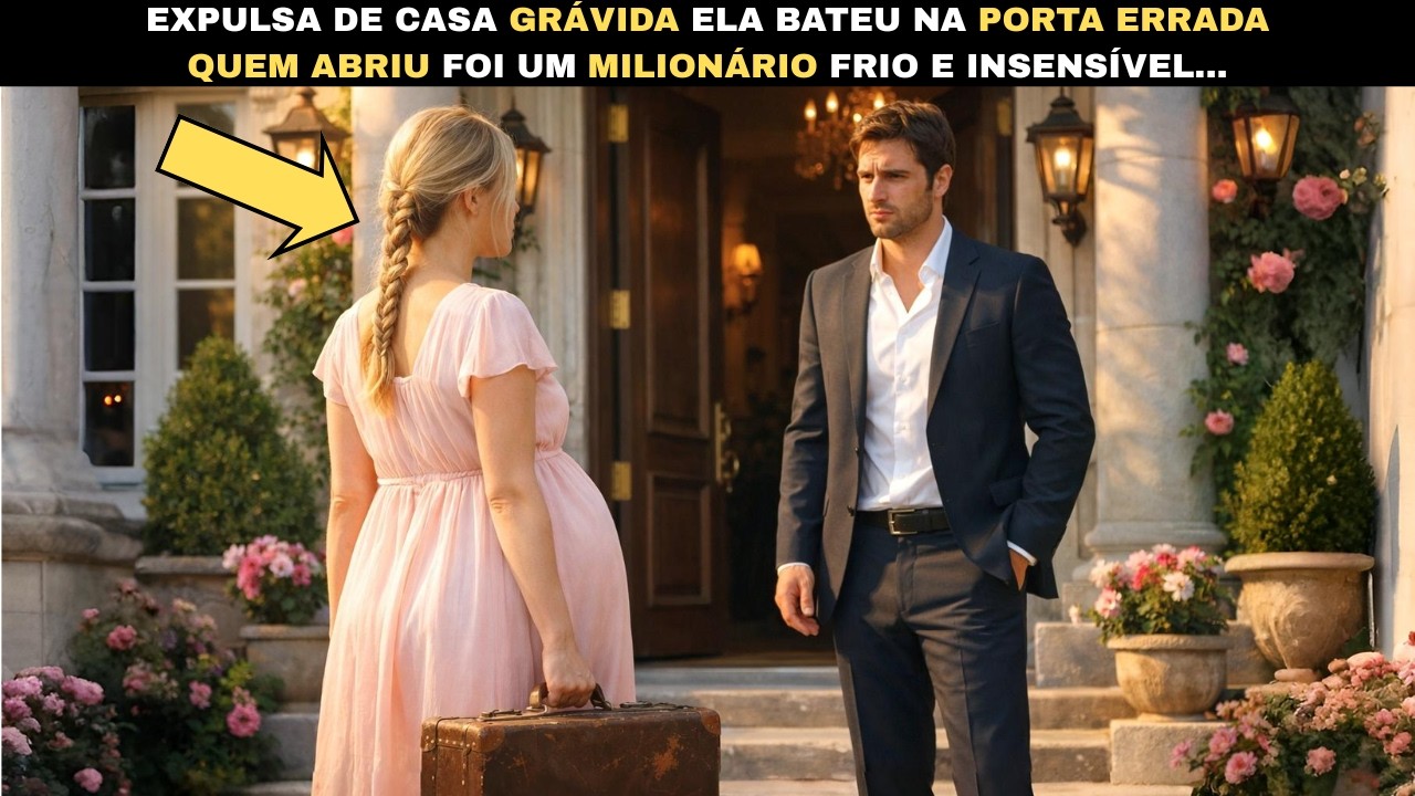 EXPULSA DE CASA GRÁVIDA, ELA BATEU NA PORTA ERRADA... QUEM ABRIU FOI UM MILIONÁRIO FRIO E INSENSÍVEL