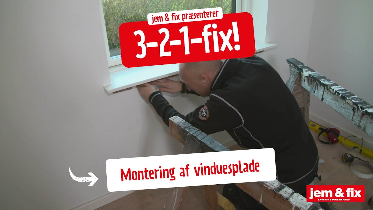 Nye vindueskarme? Udskiftning og montering af vinduesplade. Lær det her