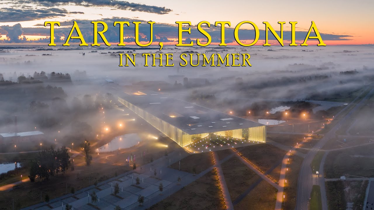 Best aerial views of Tartu, Estonia in the summer