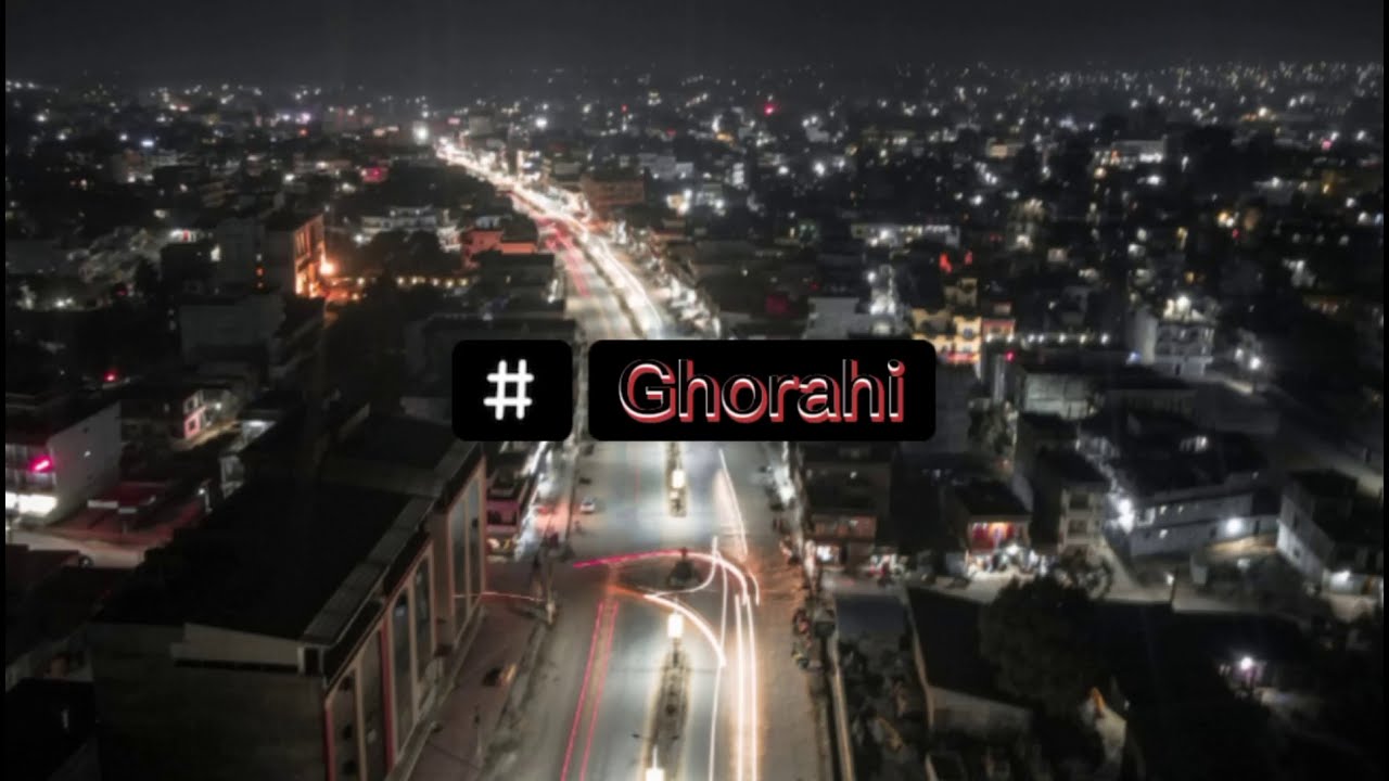 Ghorahi Night Hyperlapse from Drone || DJI Mavic Air 2 || Hiro Bro