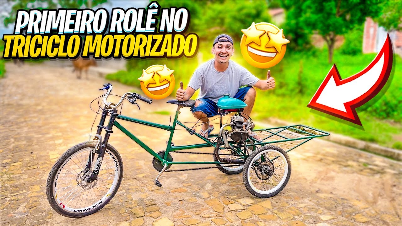 PRIMEIRO ROLÊ NO TRICICLO MOTORIZADO!(@mxmacaxeiraoficial)