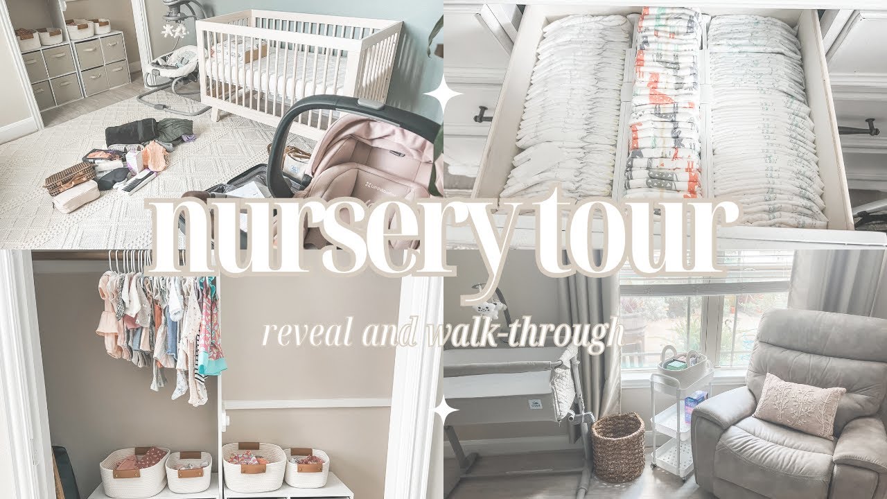 nursery reveal 💗🧸🎀  walk-through tour