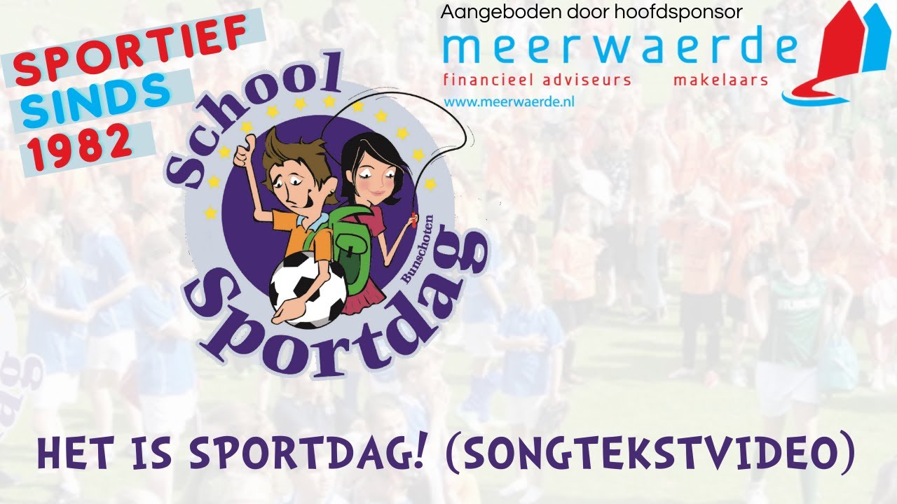 Het is sportdag (songtekstvideo)