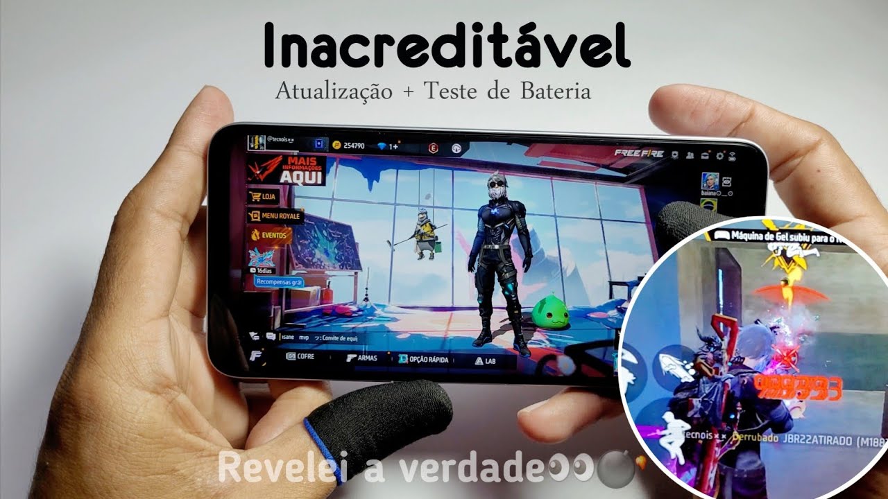 🌟Galaxy A05s: Free Fire [PADRÃO] teste de Bateria