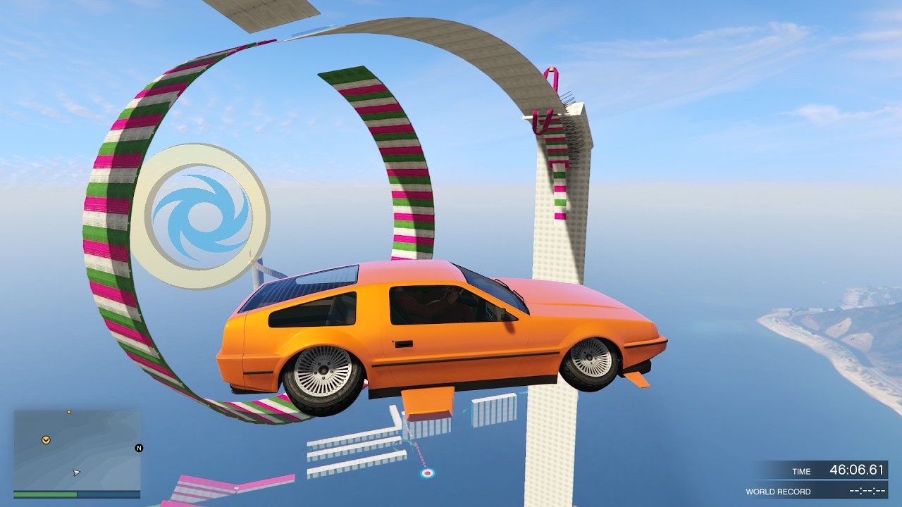 GTA 5 Online: Master the  Impossible Car Parkour Challenge!👍👍👍