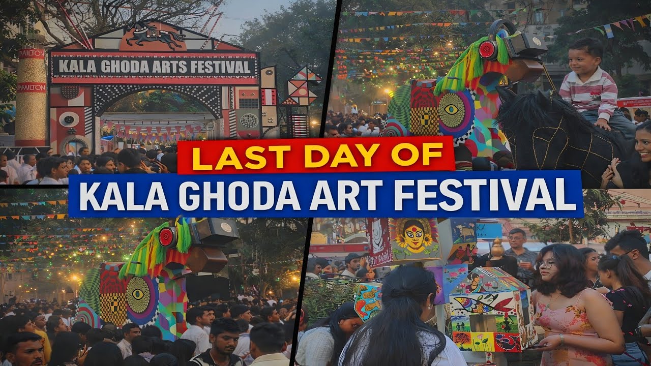 🎨 Kala Ghoda Art Festival 2026 | Last Day in Mumbai | Art, Culture & Celebration