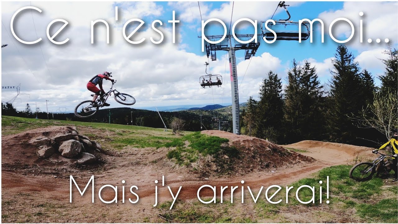 Je continue de progresser! Enfin une rouge! Bike Park Lac Blanc!