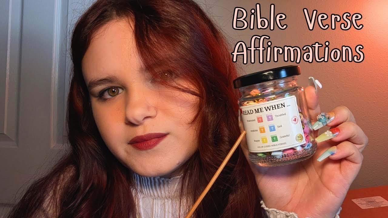 Close Up Whispered Bible Verse Affirmations | ASMR