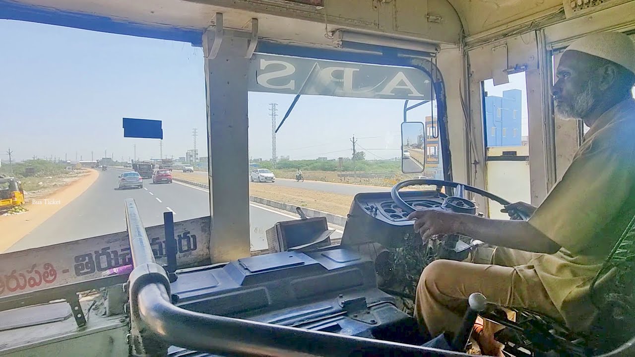 APSRTC Bus Driving in Tirupati city | Bus videos !!!