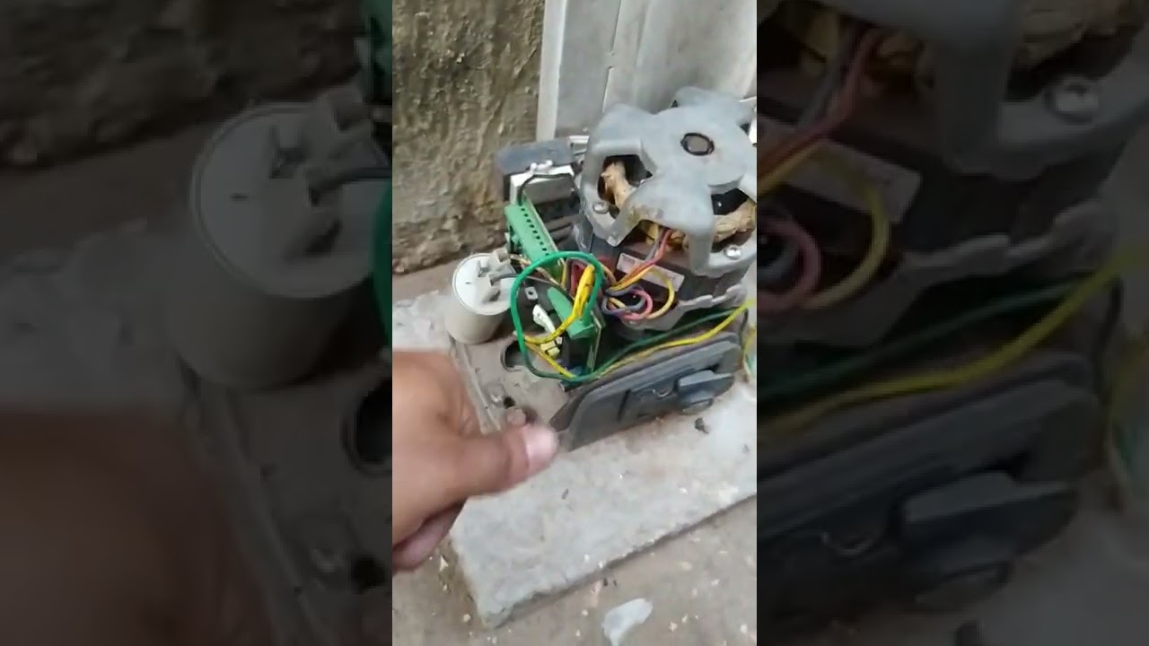 motor port&atilde;o sem for&ccedil;a para abrir e fechar.