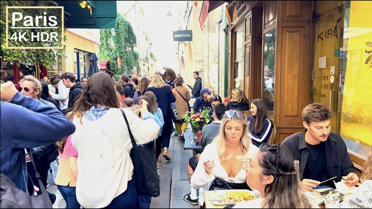 Paris France, Walking tour - Le Marais - September 17, 2022 - 4K HDR 60 fps