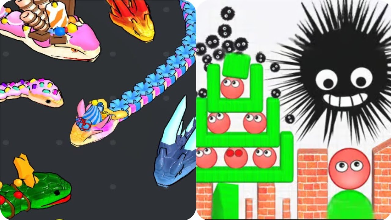 Snake Clash vs Hide Ball | Epic Mobile Game Battle 3D Gameplay