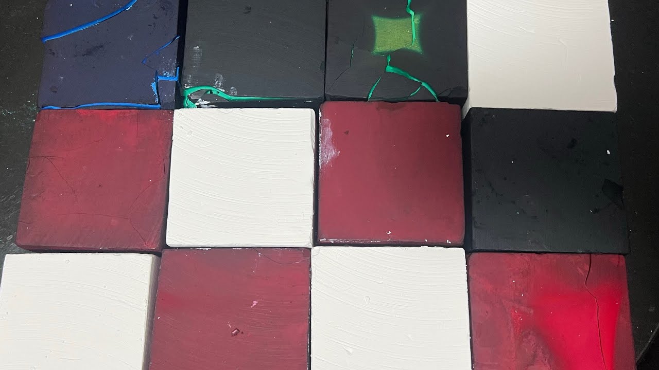 2k celebration 🎉 🎊 | Red and Green Dyed Gym Chalk with fresh PJ | ASMR