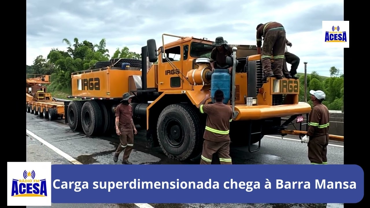 Carga superdimensionada chega &agrave; Barra Mansa
