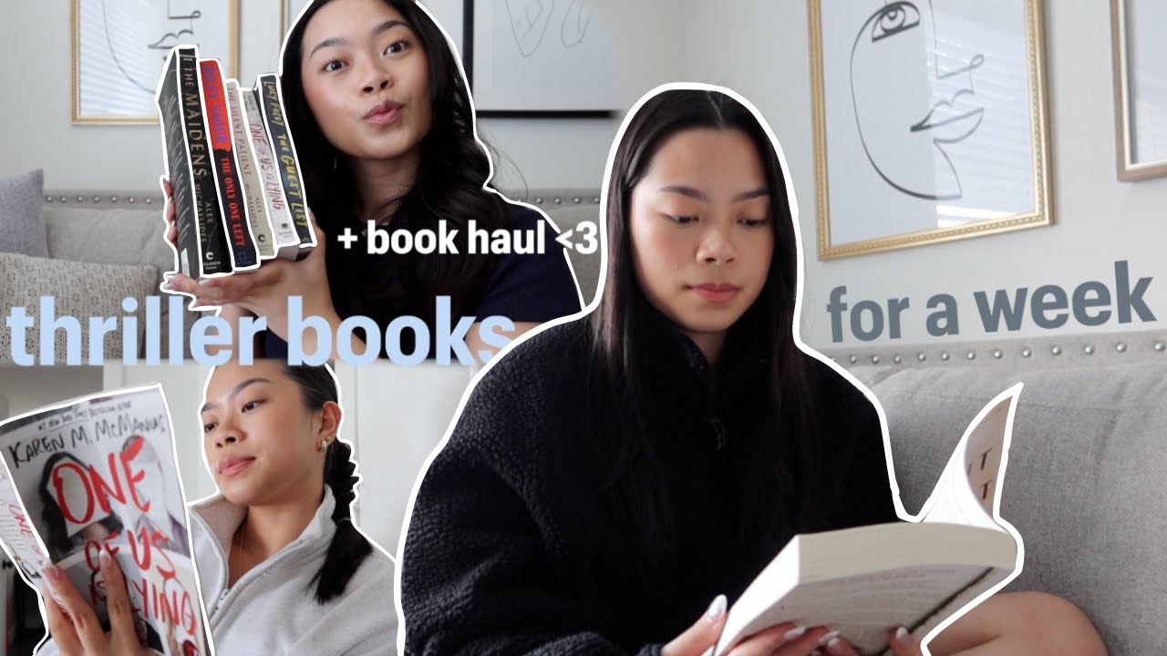 Читать триллеры на неделю + книжный шопинг 🗝️🚪🤫 | видеоблог о чтении без спойлеров