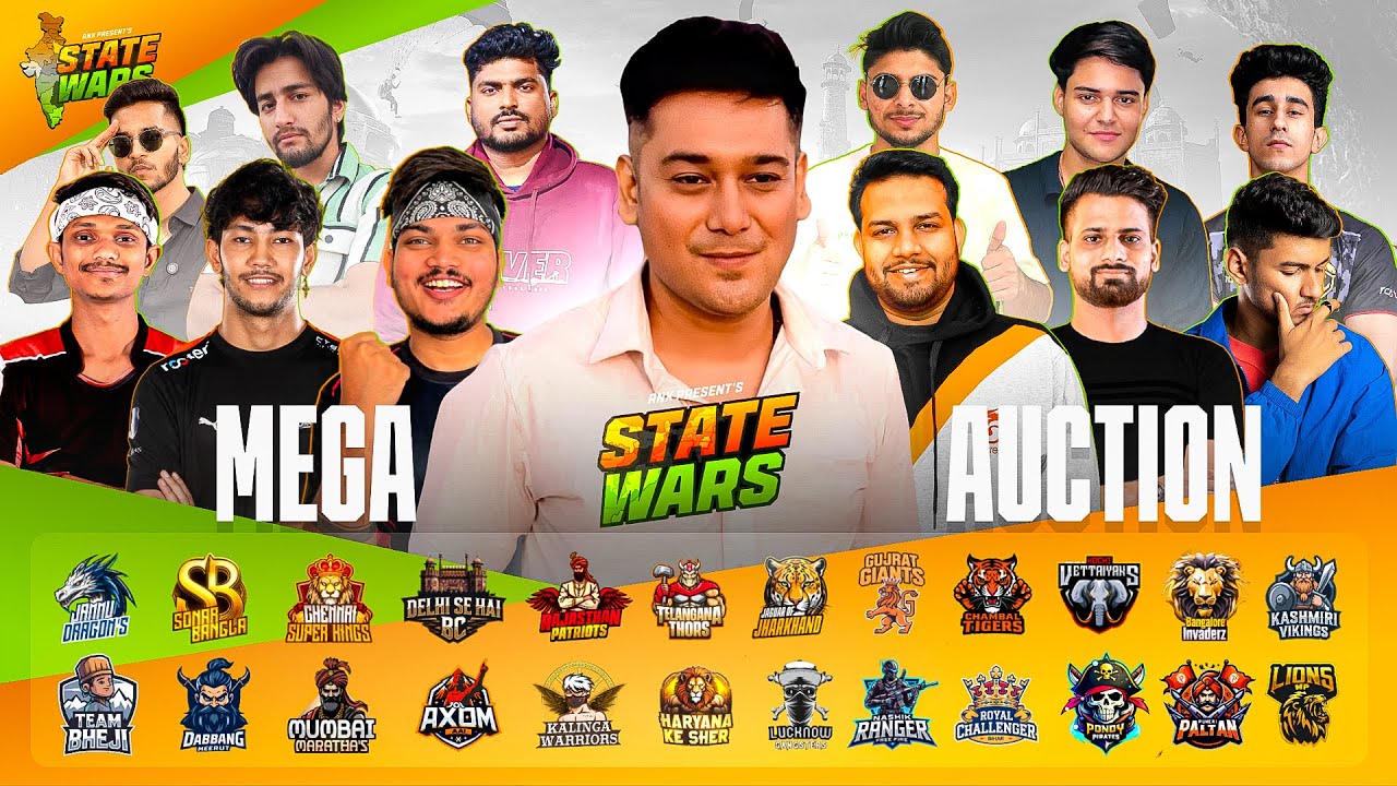The State Wars | Grand Auction Day 1   #rockyrdxlive #freefire #nonstopgaming