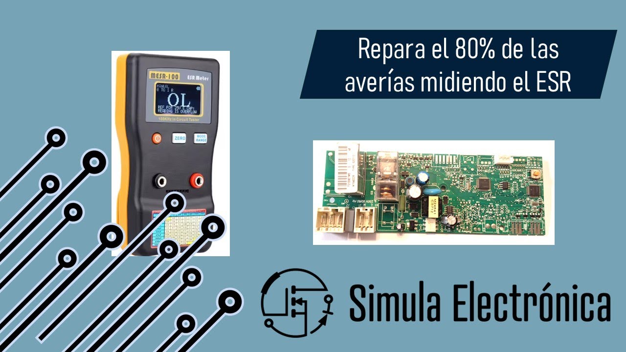 Repara el 80% de las averías midiendo el ESR de los condensadores.