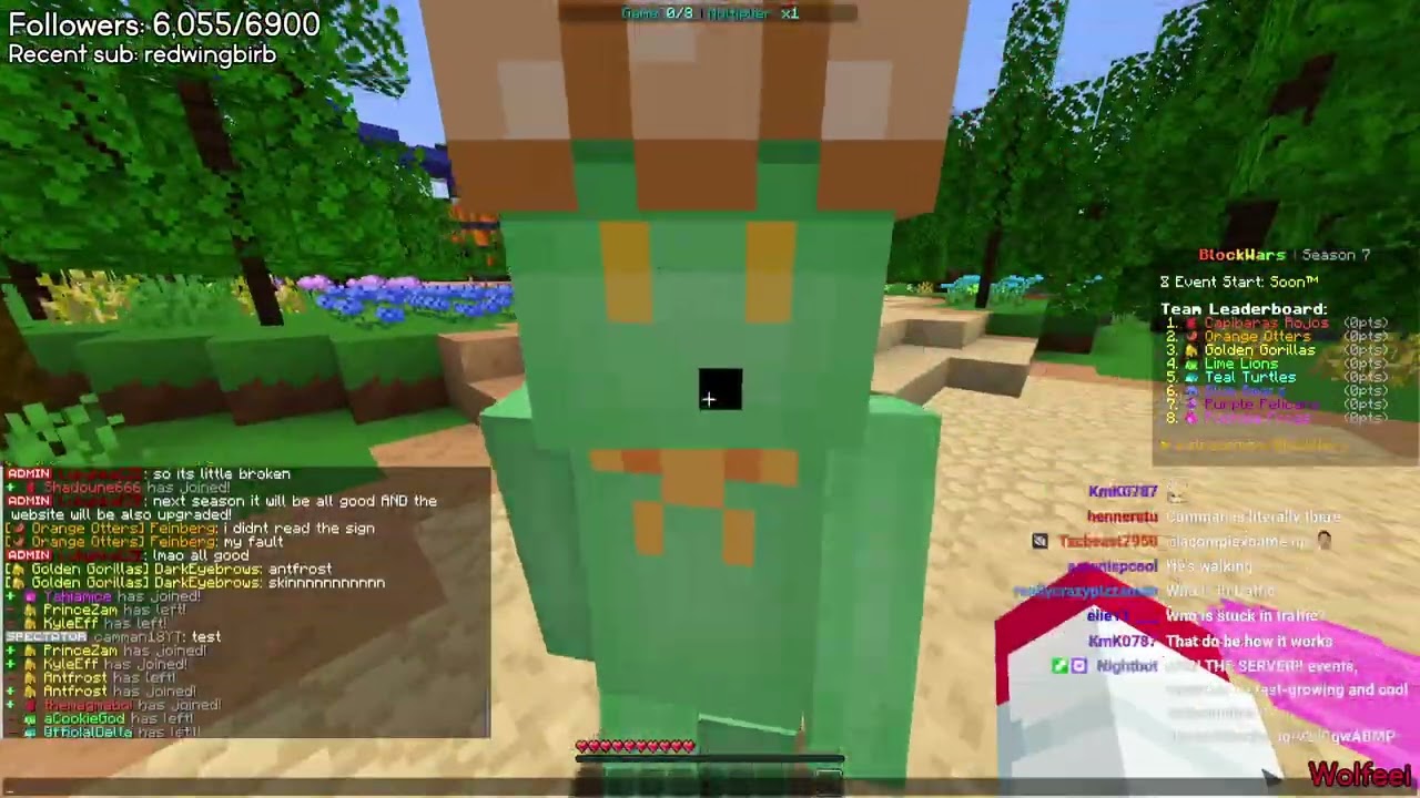 BLOCK WARS 7 w/ 5up, Wallibear, Sleepy & Mina (VOD)