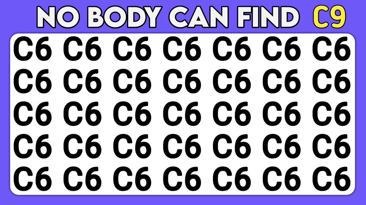 Find the Odd Number and Letter Pro Edition | Challenge 💪 your Observation Skills Vision.