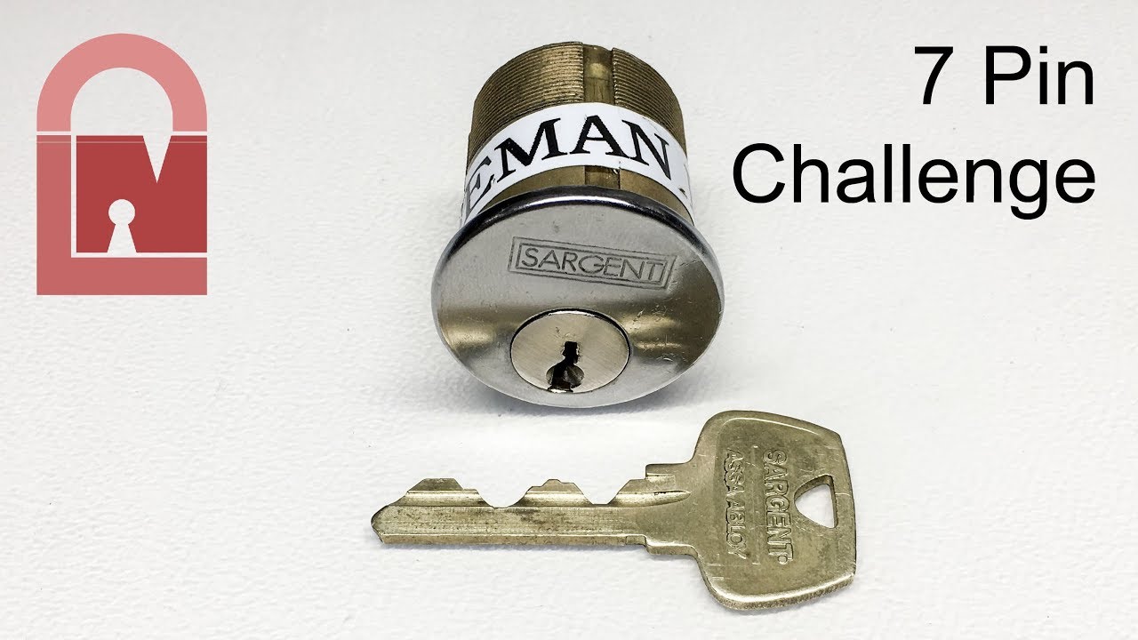 (491) 7 Pin Norseman LP Sargent Challenge Lock - The Hardest Challenge Pick Yet