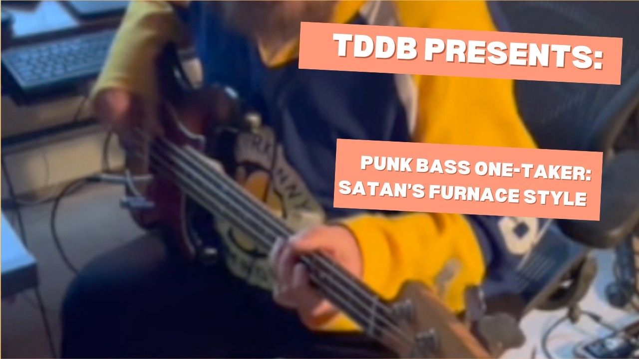 Recording Bass in One Take - DIY Punk Style